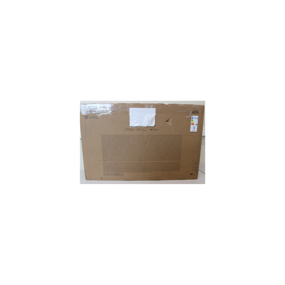 Sony|KD43X75WL|43" (108cm)|Android|QFHD|Black|DAMAGED PACKAGING