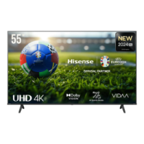 Hisense UHD Smart TV|55A6N|55"|Smart TV|VIDAA OS|UHD|Black
