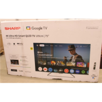 Sharp|75GP7265E|75|Smart TV|Google TV|UHD|DAMAGED PACKAGING