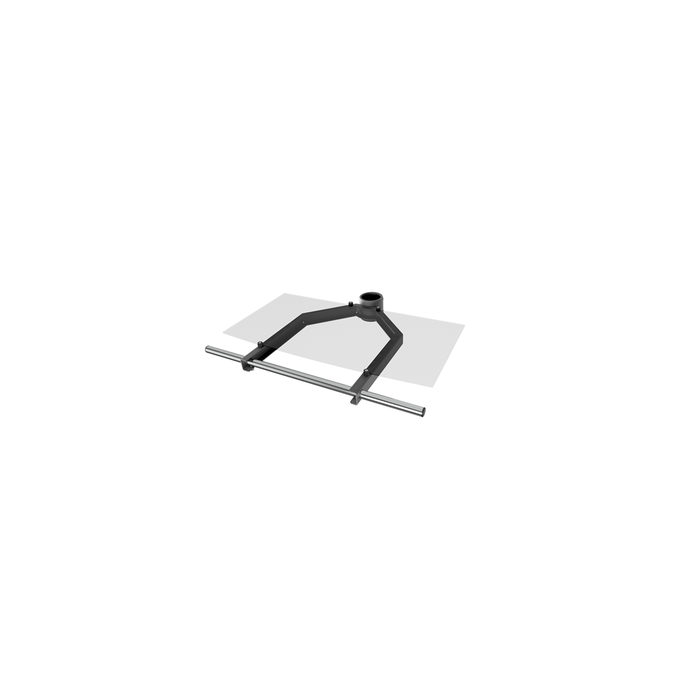 EDBAK|TRS4c-B Glass Shelf with Handle|Black