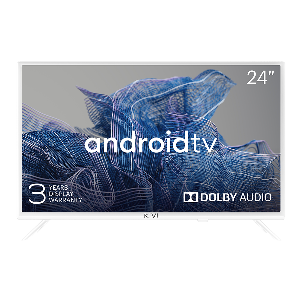 24', HD, Google Android TV, White, 1366x768, 60 Hz, Sound by JVC