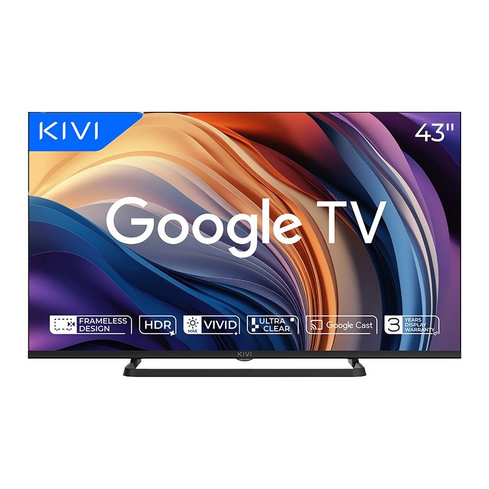 TV KIVI 43U710QB 43'' LED 4K Google TV, Dolby Audio, Max Vivid, HDMI