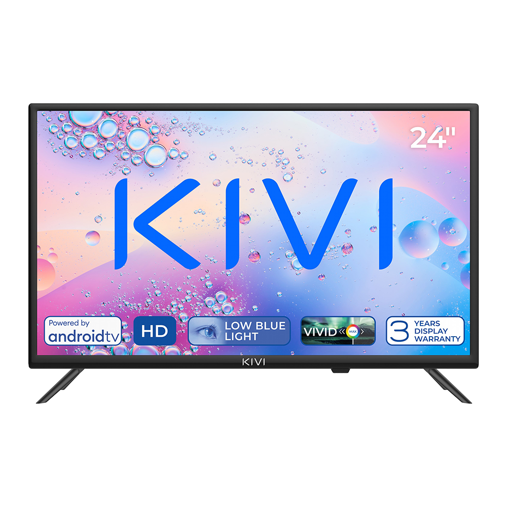 24", Black, HD Ready, Android TV 11, Black, 1366x768, 60 Hz, AV1
