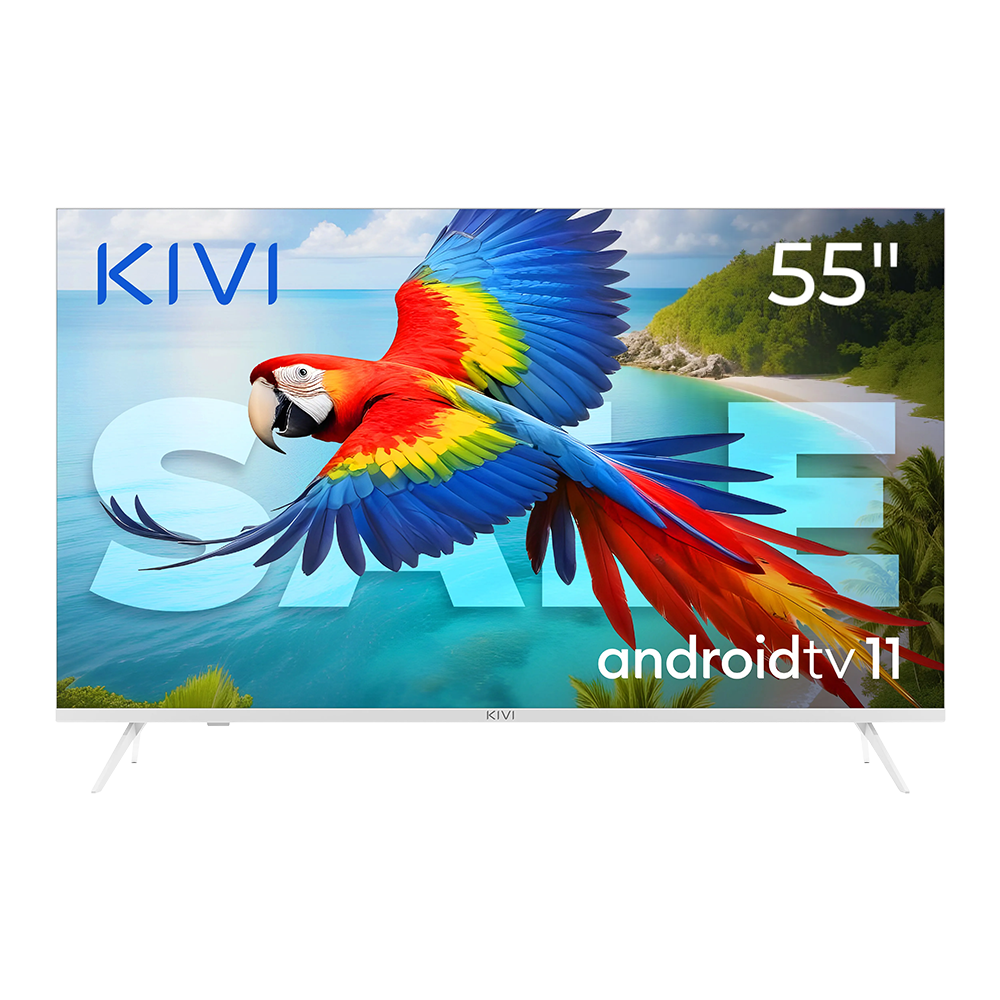 55', UHD, Android TV 11, White, 3840x2160, 60 Hz, Sound 2x12W, 83