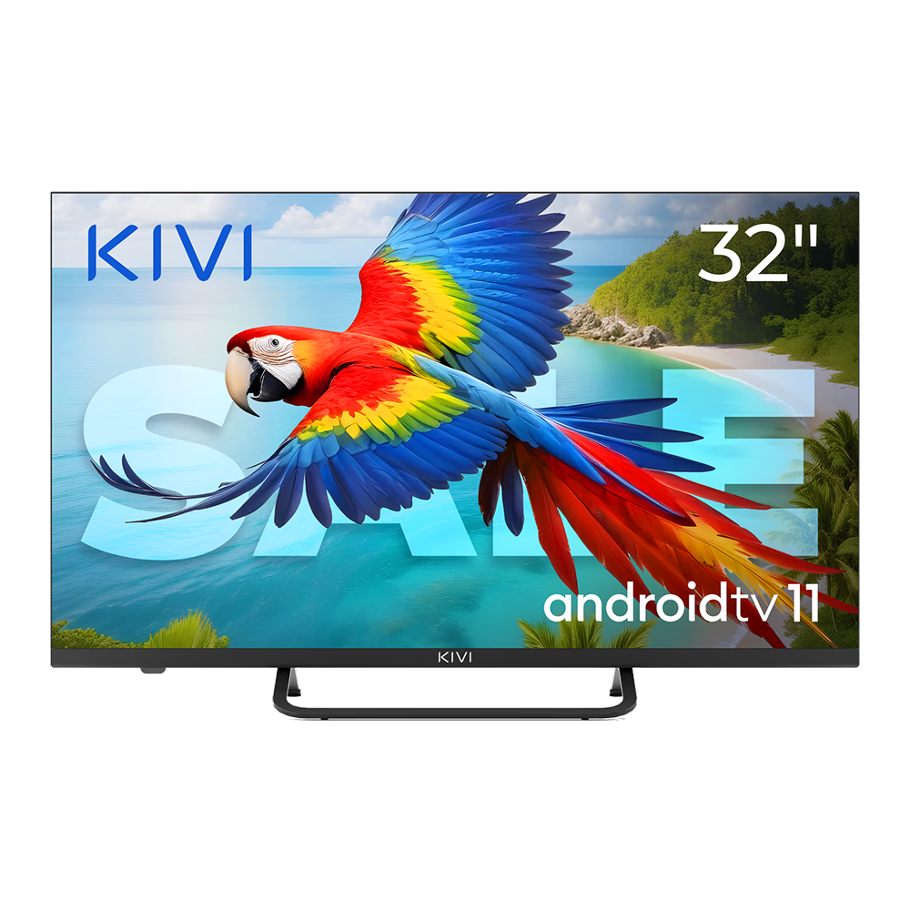 32", Black, HD 2k, Android TV 11, Black, 1920x1080, 60 Hz, AV1, Sound