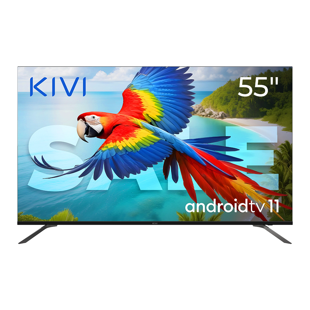 55", UHD, Android TV 11, Black, 60 Hz, AV1, Sound 2x12W, 82 kWh/1000h