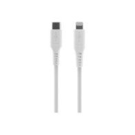 Fixed|Liquid Silicone Cable USB-C/Lightning, 2 m|FIXDLS-CL2-WH
