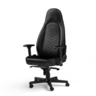 noblechairs ICON - Black - PU Leather (Juoda PU Oda) Kėdė