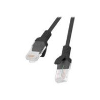 Lanberg Patchcord CAT.5E UTP 0.25M black fluke passed