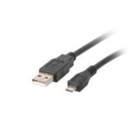 Lanberg USB Micro (M) to USB-A (M) 2.0 Cable|CA-USBM-10CC-0018-BK