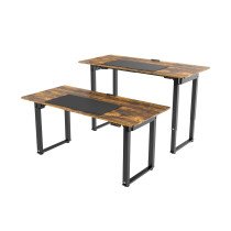 Žaidimų stalas Ultradesk UPLIFT Rudas, 160 x 75 cm, mechaniškai reguliuojamas aukštis 74–116 cm