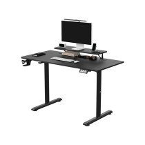Žaidimų stalas Ultradesk HIGHLANDER, elektra reguliuojamas, 120X60 cm, 72-117 cm, Juodas