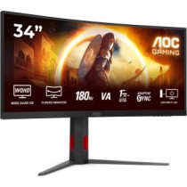 AOC CU34G4|34 "|Fast VA|UWQHD|21:9|180 Hz|1 ms|3440 x 1440 pixels|300