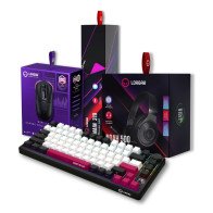 LORGAR Gaming Bundle – pelė, ausinės, kilimėlis ir klaviatūra