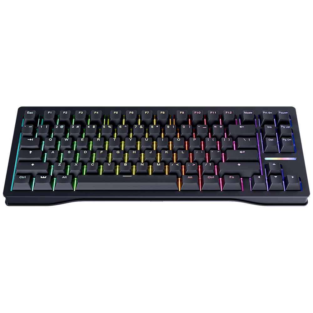 Wooting 80HE - US Layout - Lekker L60 V2 Switches - PCR Black (Juoda)