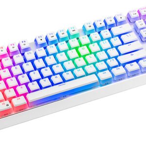 white color changing keyboard